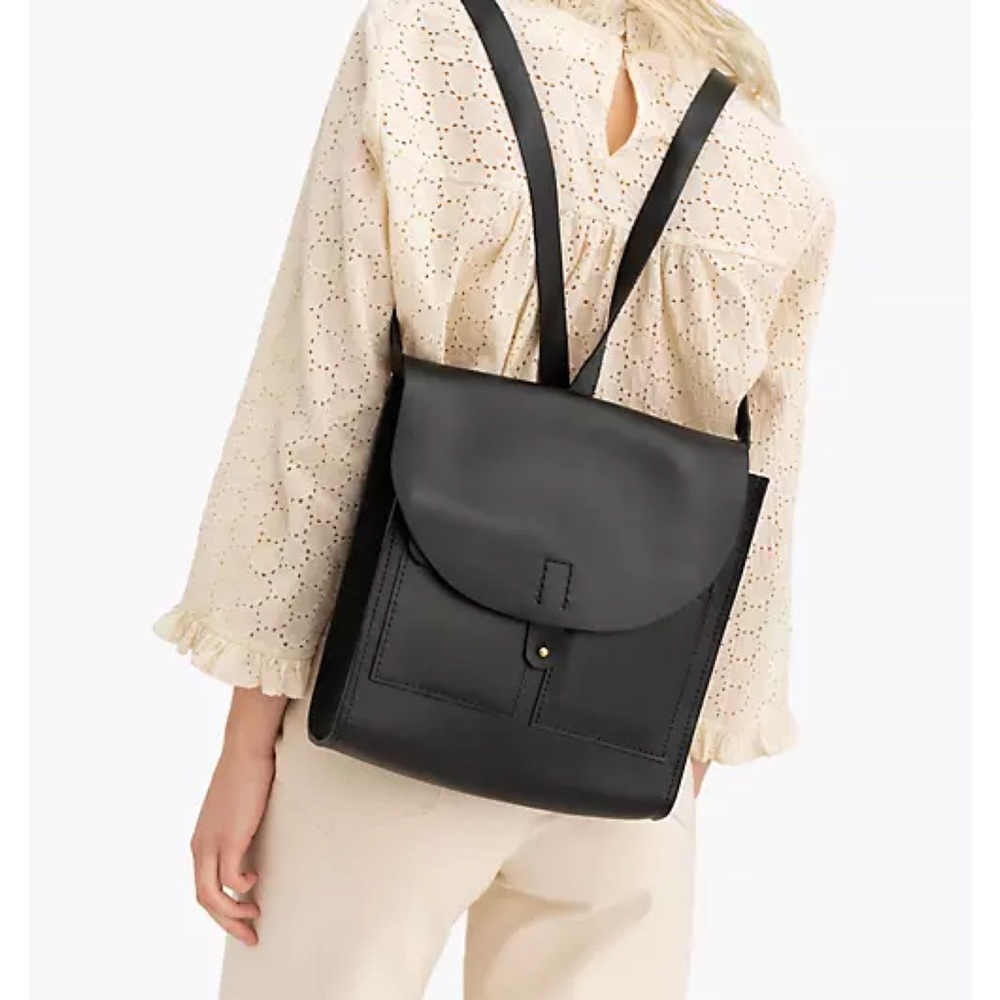 Madewell Black Leather Backpack